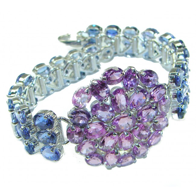 Purple Beauty authentic African Amethyst Iolite .925 Sterling Silver handcrafted Bracelet