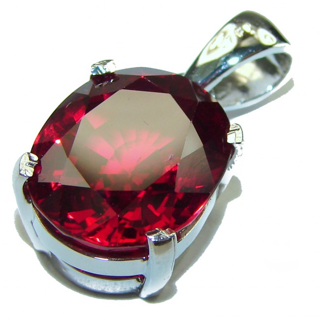 Carmen authentic Garnet .925 Sterling Silver handcrafted pendant