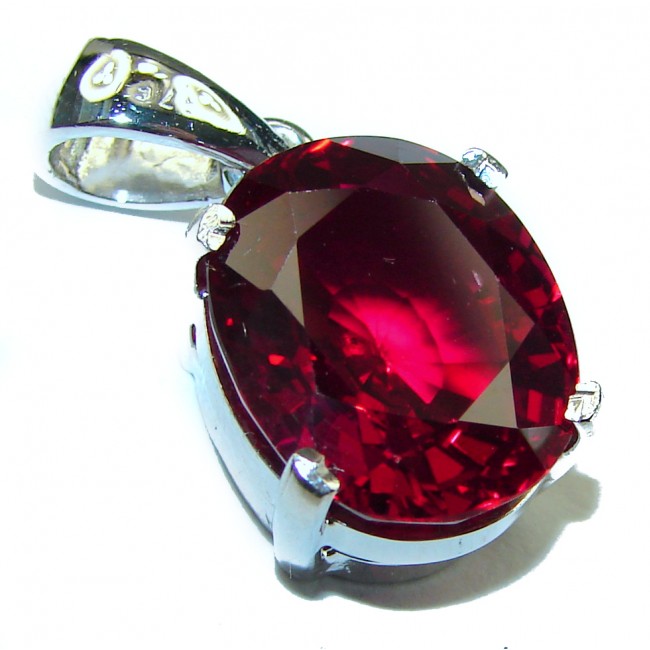 Carmen authentic Garnet .925 Sterling Silver handcrafted pendant