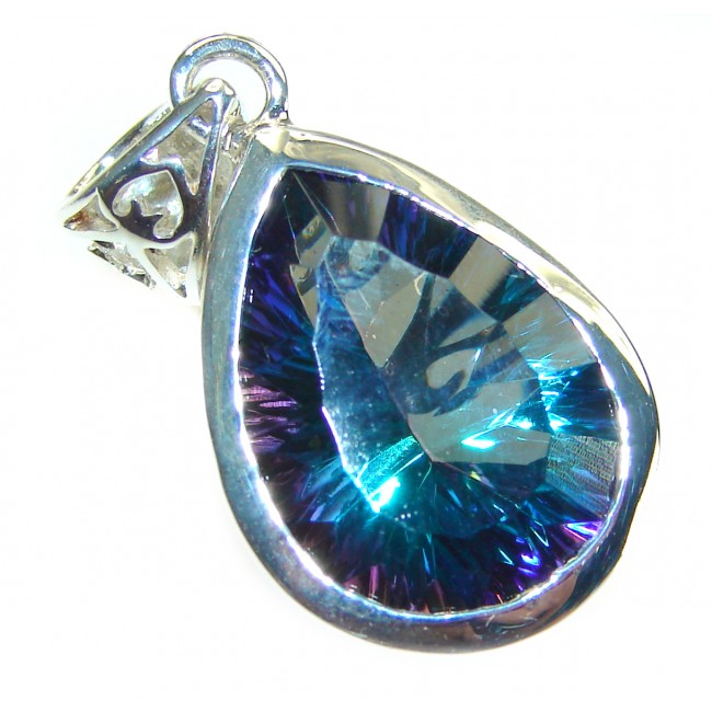 The best quality authentic Mystic Topaz .925 Sterling Silver handcrafted pendant