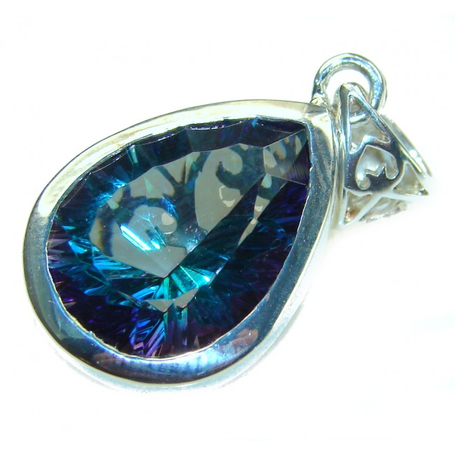 The best quality authentic Mystic Topaz .925 Sterling Silver handcrafted pendant