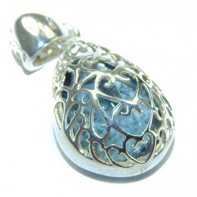 The best quality authentic Mystic Topaz .925 Sterling Silver handcrafted pendant