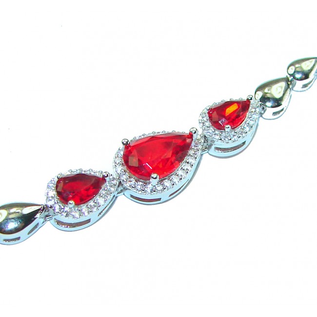 Timeless Treasure Ruby .925 Sterling Silver handmade Bracelet