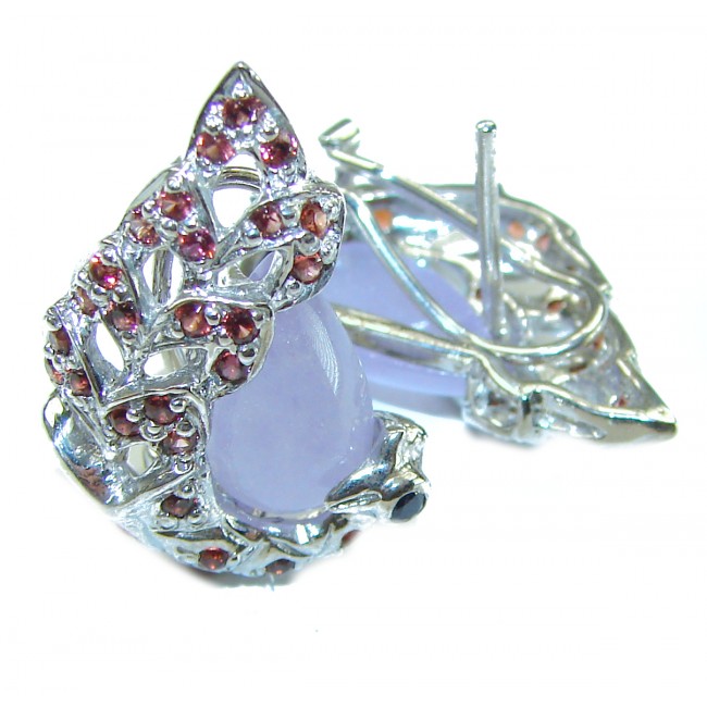 Angel's Wings Tanzanite .925 Sterling Silver handmade earrings