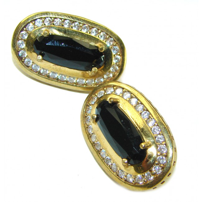 Just Perfect Black Onyx .925 Sterling Silver HANDCRAFTED earrings