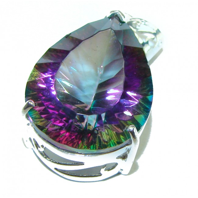 The best quality authentic Mystic Topaz .925 Sterling Silver handcrafted pendant