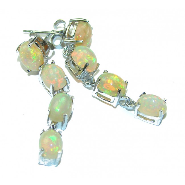 A Million Stars Ethiopian Opal .925 Sterling Silver handcrafted earrings