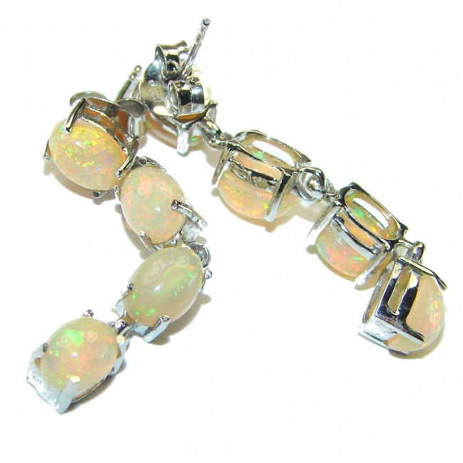 A Million Stars Ethiopian Opal .925 Sterling Silver handcrafted earrings