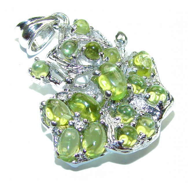 Fresh Beginning authentic Peridot .925 Sterling Silver handmade Pendant