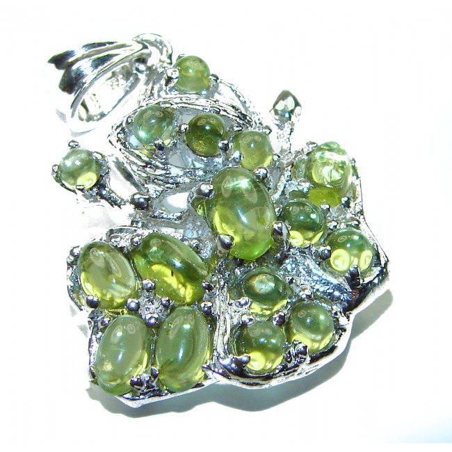 Fresh Beginning authentic Peridot .925 Sterling Silver handmade Pendant