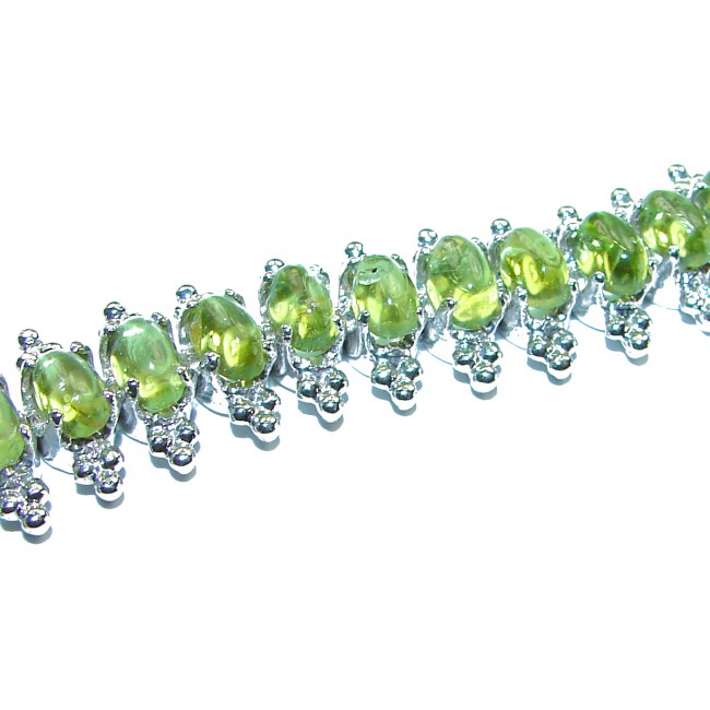 Aurora Authentic Peridot .925 Sterling Silver handmade Bracelet