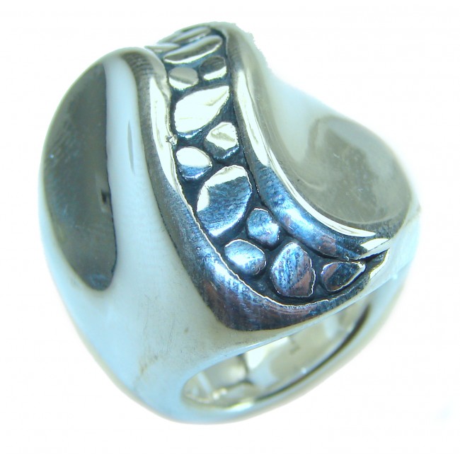 Natural Beauty Italy Made Silver Sterling Silver ring s. 6