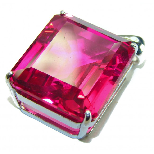 Best quality Genuine Pink Raspberry Topaz .925 Sterling Silver handcrafted pendant