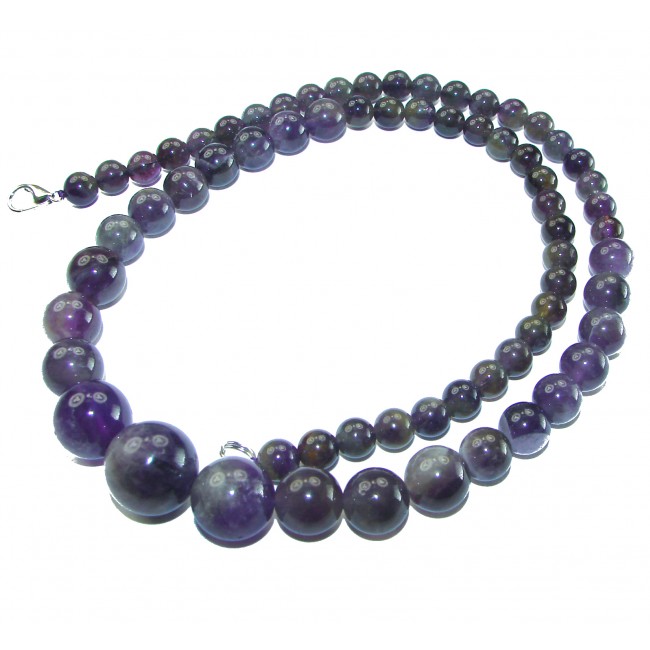 A Stone of Peace authentic Amethyst .925 Sterling Silver handmade necklace