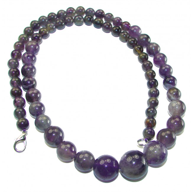 A Stone of Peace authentic Amethyst .925 Sterling Silver handmade necklace