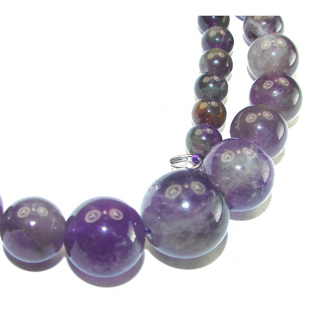 A Stone of Peace authentic Amethyst .925 Sterling Silver handmade necklace