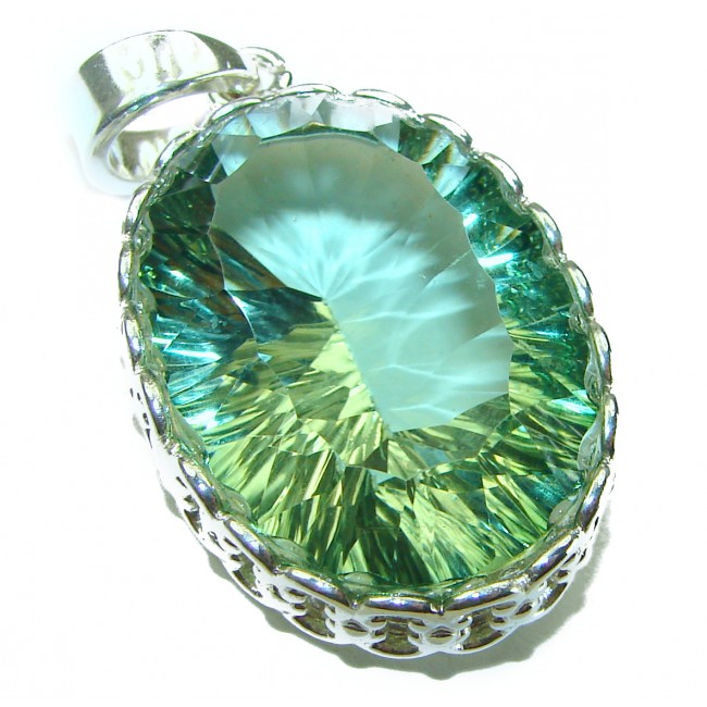 Green Ivy Green Amethyst - Prasolite .925 Sterling Silver handcrafted pendant