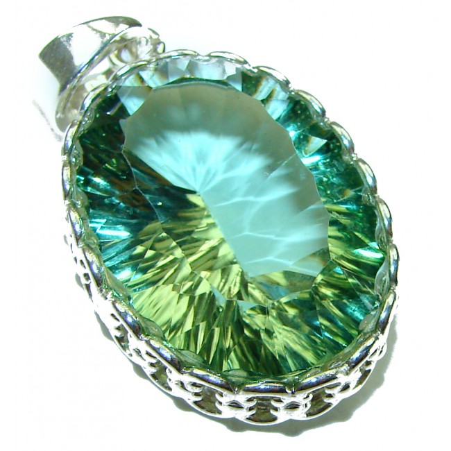 Green Ivy Green Amethyst - Prasolite .925 Sterling Silver handcrafted pendant