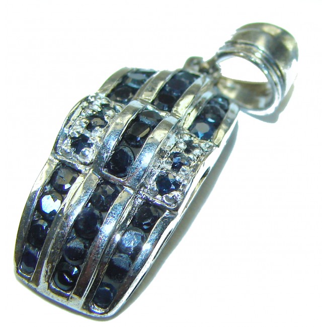 Authentic Sapphire .925 Sterling Silver Pendant