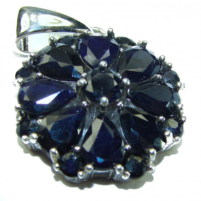 Authentic Sapphire .925 Sterling Silver Pendant