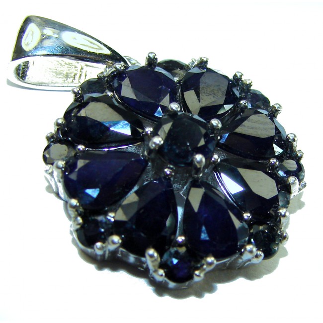 Authentic Sapphire .925 Sterling Silver Pendant