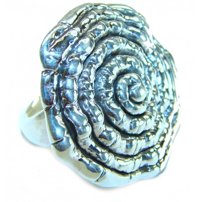 Large Bali made .925 Sterling Silver handcrafted Ring s. 6