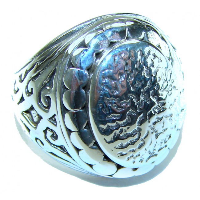 Natural Beauty Italy Made Silver Sterling Silver ring s. 8