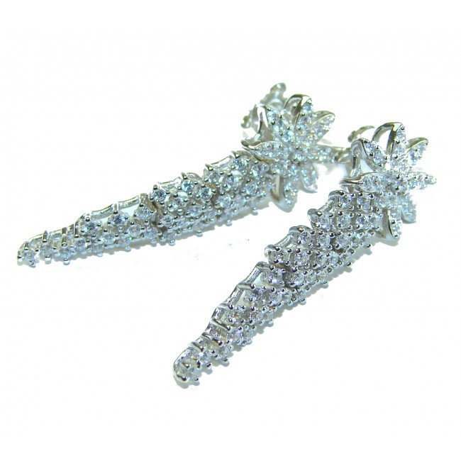 Exclusive White Topaz .925 Sterling Silver .925 Sterling Silver handcrafted Earrings