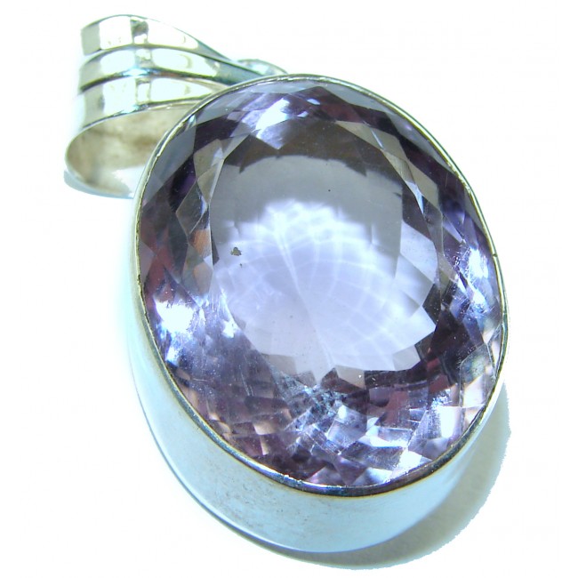 Vintage Design Amethyst .925 Sterling Silver handcrafted Pendant