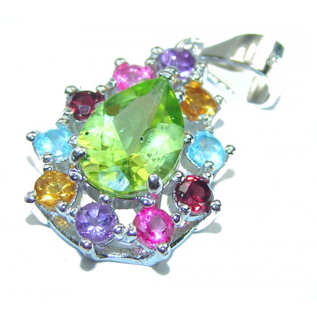 Fresh Beginning authentic Peridot .925 Sterling Silver handmade Pendant