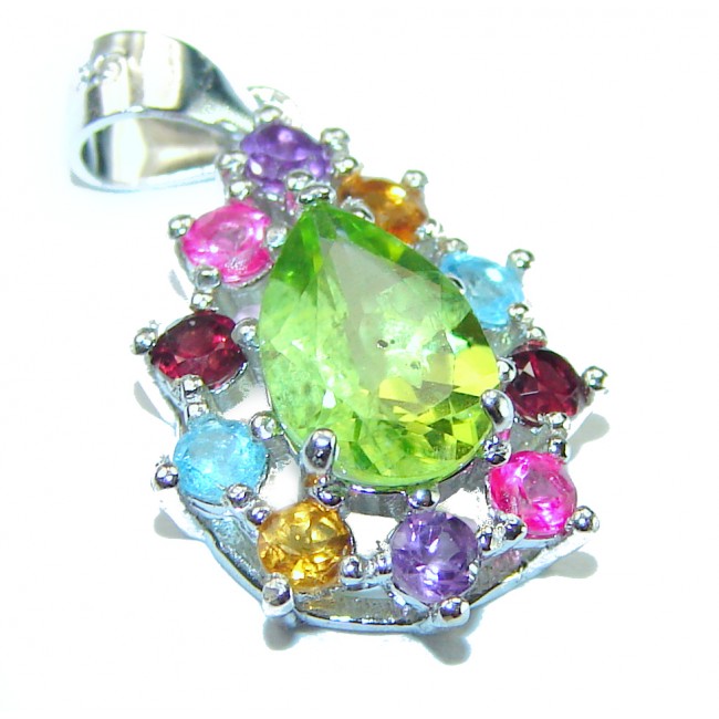 Fresh Beginning authentic Peridot .925 Sterling Silver handmade Pendant