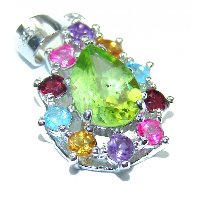 Fresh Beginning authentic Peridot .925 Sterling Silver handmade Pendant