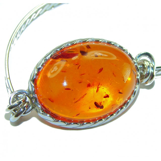 Excellent Baltic Amber .925 Sterling Silver entirely handcrafted Bracelet