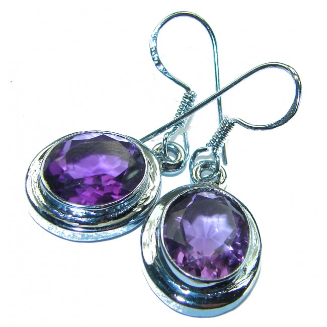 Purple Beauty authentic Amethyst .925 Sterling Silver handcrafted earrings