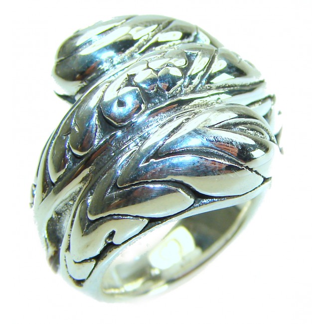 Natural Beauty Italy Made Silver Sterling Silver ring s. 6