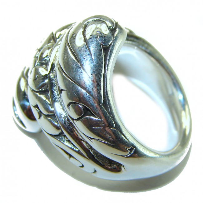 Natural Beauty Italy Made Silver Sterling Silver ring s. 6