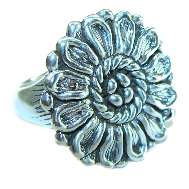 Natural Beauty Italy Made Silver Sterling Silver ring s. 8