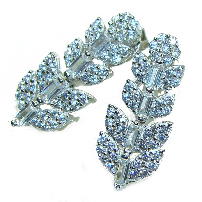 Exclusive White Topaz .925 Sterling Silver .925 Sterling Silver handcrafted Earrings