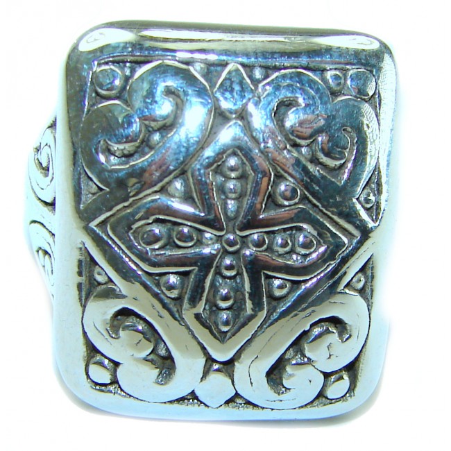 Celtic Cross Bali made .925 Sterling Silver ring size 7 1/4