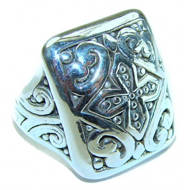 Celtic Cross Bali made .925 Sterling Silver ring size 7 1/4