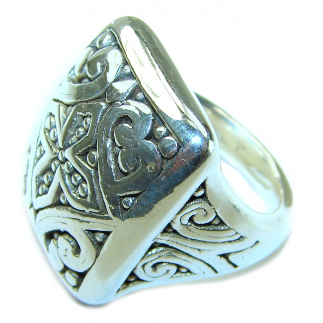 Celtic Cross Bali made .925 Sterling Silver ring size 7 1/4