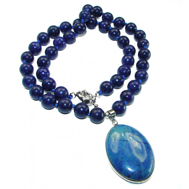 Stone of Venus Sodalite Sterling Silver necklace