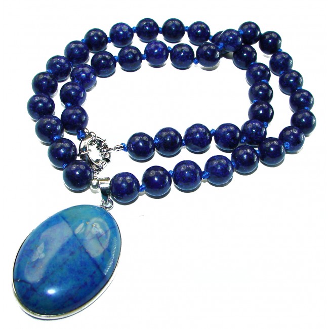 Stone of Venus Sodalite Sterling Silver necklace