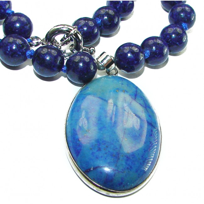 Stone of Venus Sodalite Sterling Silver necklace