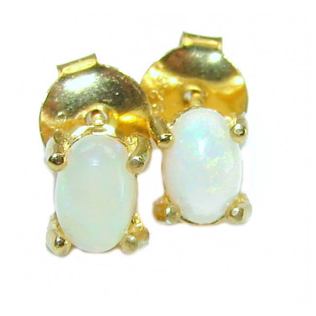 Golden Cascade Ethiopian Opal 14K Gold over .925 Sterling Silver handcrafted earrings