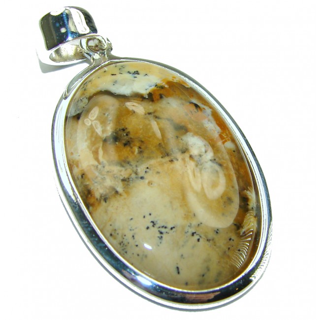 Top quality Picture Jasper .925 Sterling Silver handmade Pendant