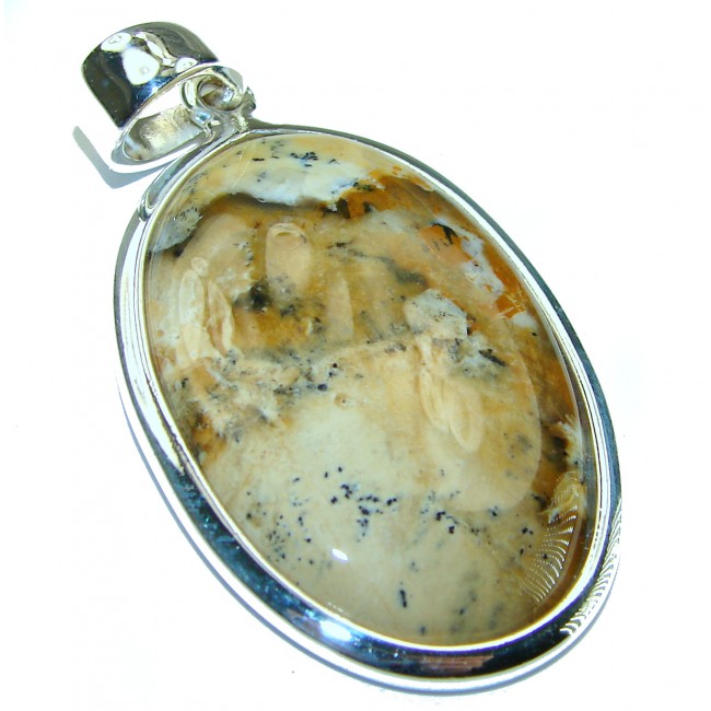 Top quality Picture Jasper .925 Sterling Silver handmade Pendant