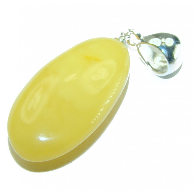 Butterscotch Baltic Amber .925 Sterling Silver handmade Pendant