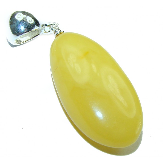 Butterscotch Baltic Amber .925 Sterling Silver handmade Pendant