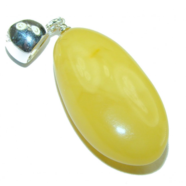 Butterscotch Baltic Amber .925 Sterling Silver handmade Pendant